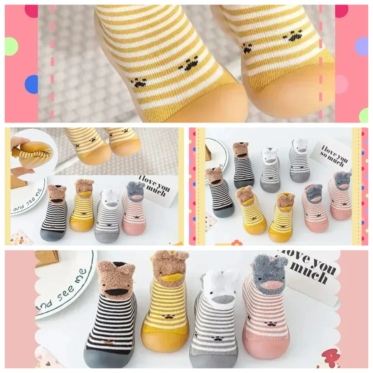 

Autumn Winter Children's Socks and Shoes Baby Toddler Shoes Infant Soft-soled Shoes Comfortable Breathable Indoor New Born