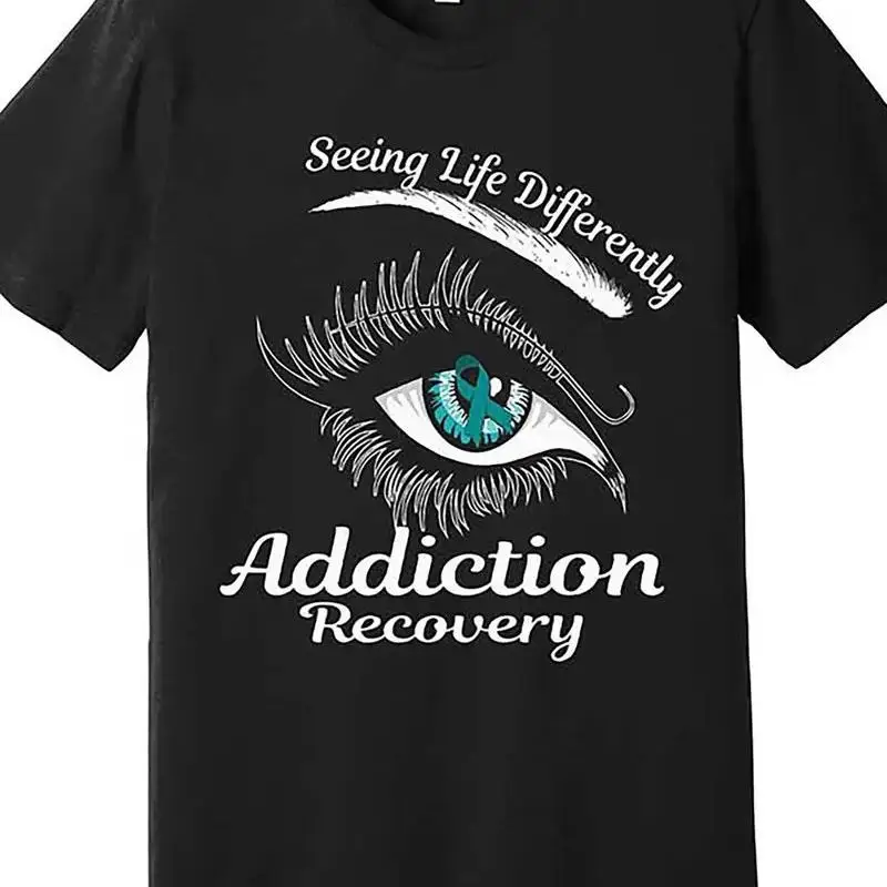 Addiction Recovery Ribbon Recovered To Premium  T shirt 679678 Men'S
