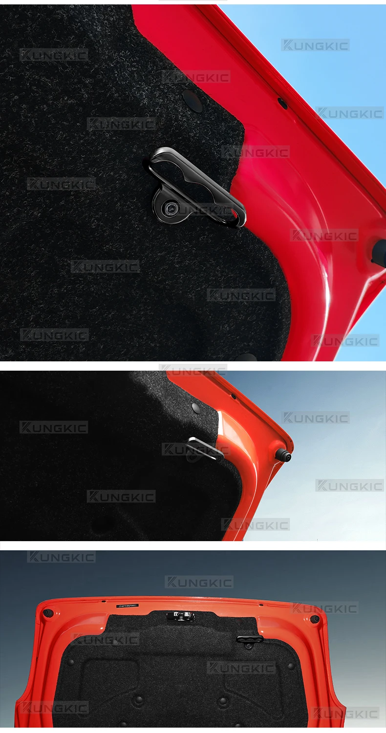 Für Fiat 500 2008-2024 Abarth 595 695,500E 2012 2013-2019 Außenzubehör Aluminiumlegierung Heckklappengriff-Abdeckung Passend – Detail 6