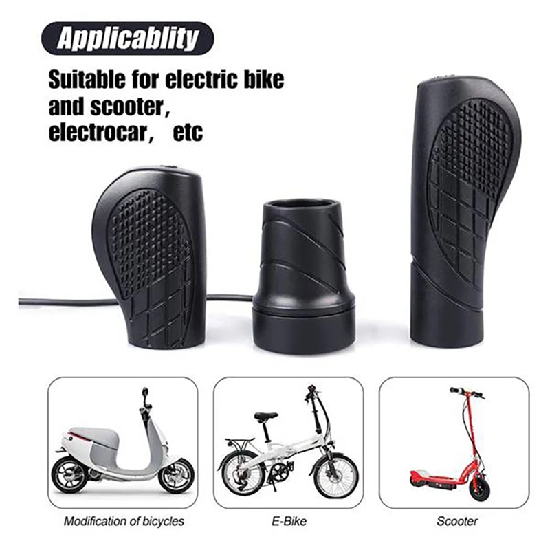 Empuñadura de acelerador para bicicleta eléctrica, barra de Control de velocidad, resistente al agua, accesorios para bicicleta eléctrica, Scooter, triciclo