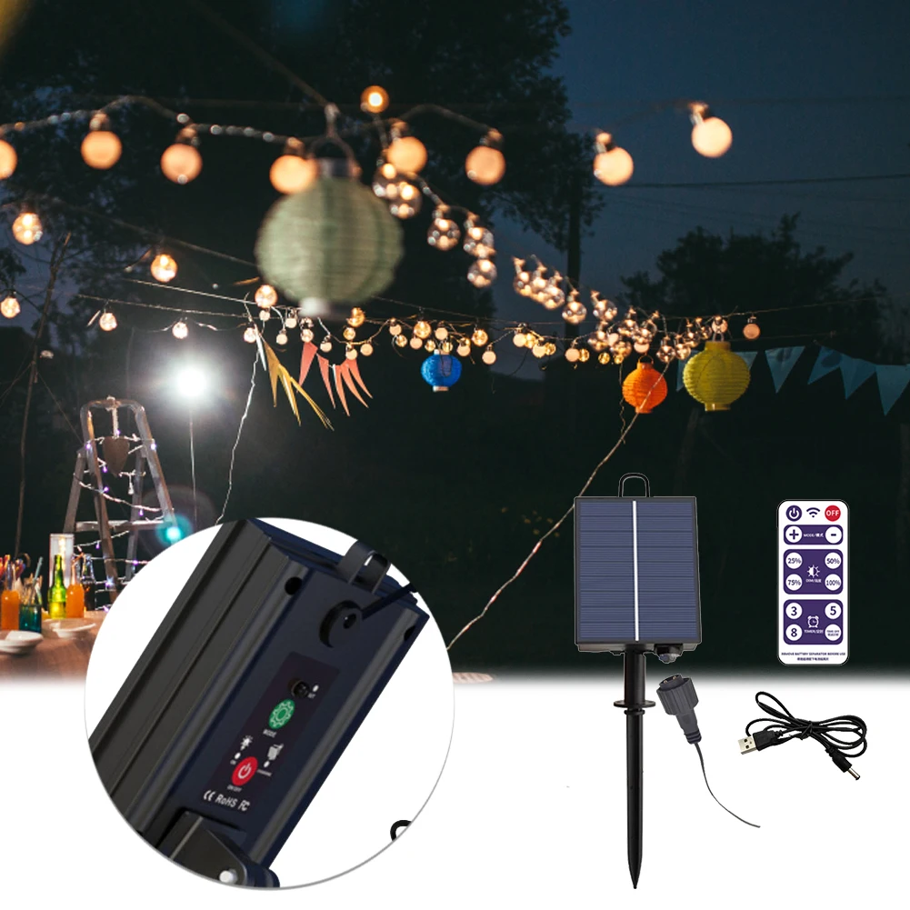 Solar Battery Box Kit Pack 3.7V 1200mAh Solar Panel Control Box with Remote Control for LED String Strip Lamp 3.7V DIY