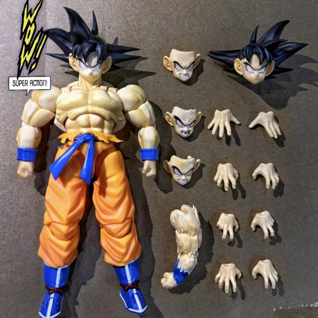لعبة دراغون بول زد Shf سوبر سايان سون جوكو كايوكين أنيمي سون جوكو واو سوبر أكشن ستوديو نموذج لجسم اللعب هدايا عيد الميلاد
