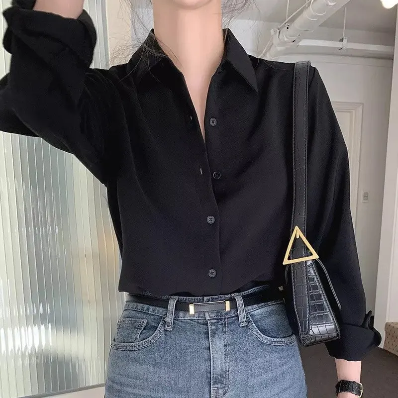 

New Trend Women's Korean Style Tops Loose Shirt Casual Office Shirt