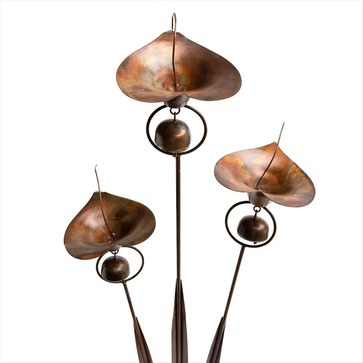 ABFW Garden Stake with Bells Calla Lily Outdoor Lillies Flower Decorations Garden and Yard Accessories Decorations