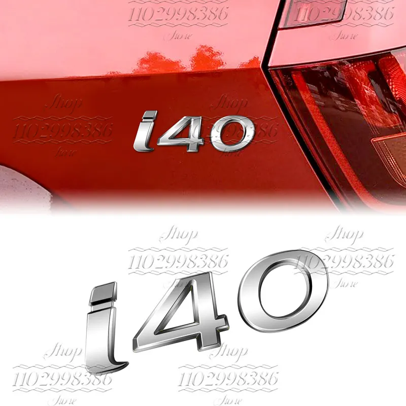 ثلاثية الأبعاد كروم سيارة معدنية التصميم رسالة شعار الخلفي الجذع ديكور لشركة هيونداي I10 I20 I30 I40 شعار اسم ملصق الملحقات