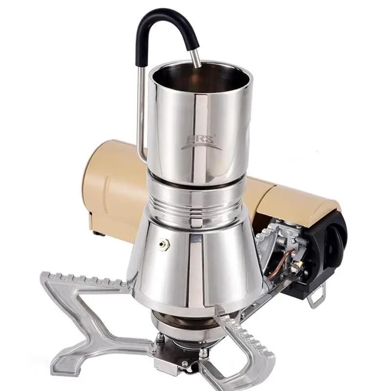 Stovetop Espresso Maker Stainless Steel Moka Pot Coffee Maker Coffee Distiller Maker Travel Espresso Coffee Making Tool Travel