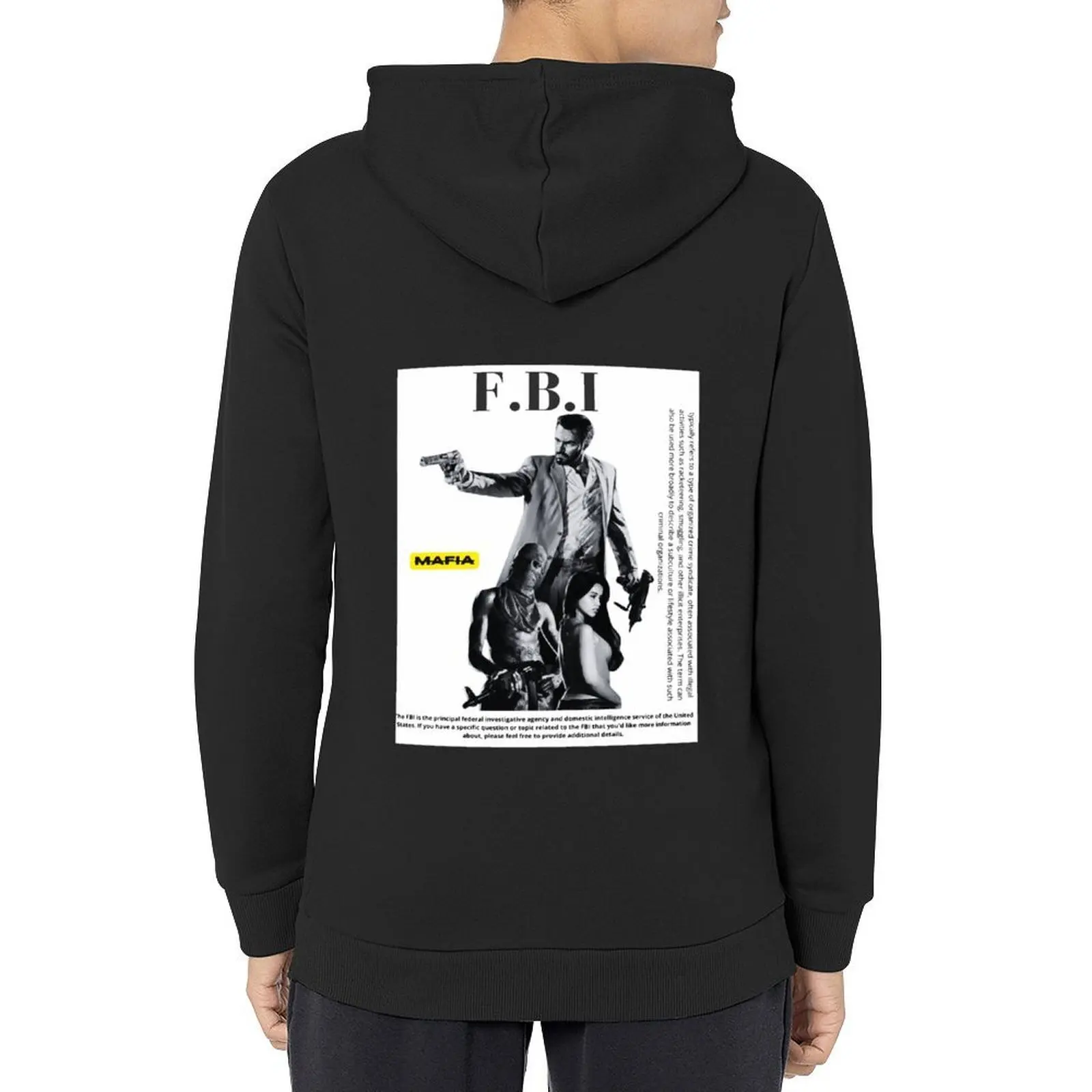 

Federal Bureau of Investigation (F.B.I) Max Payne avatar NUMBER(5) Hoodie hooded shirt japanese style man hoodie