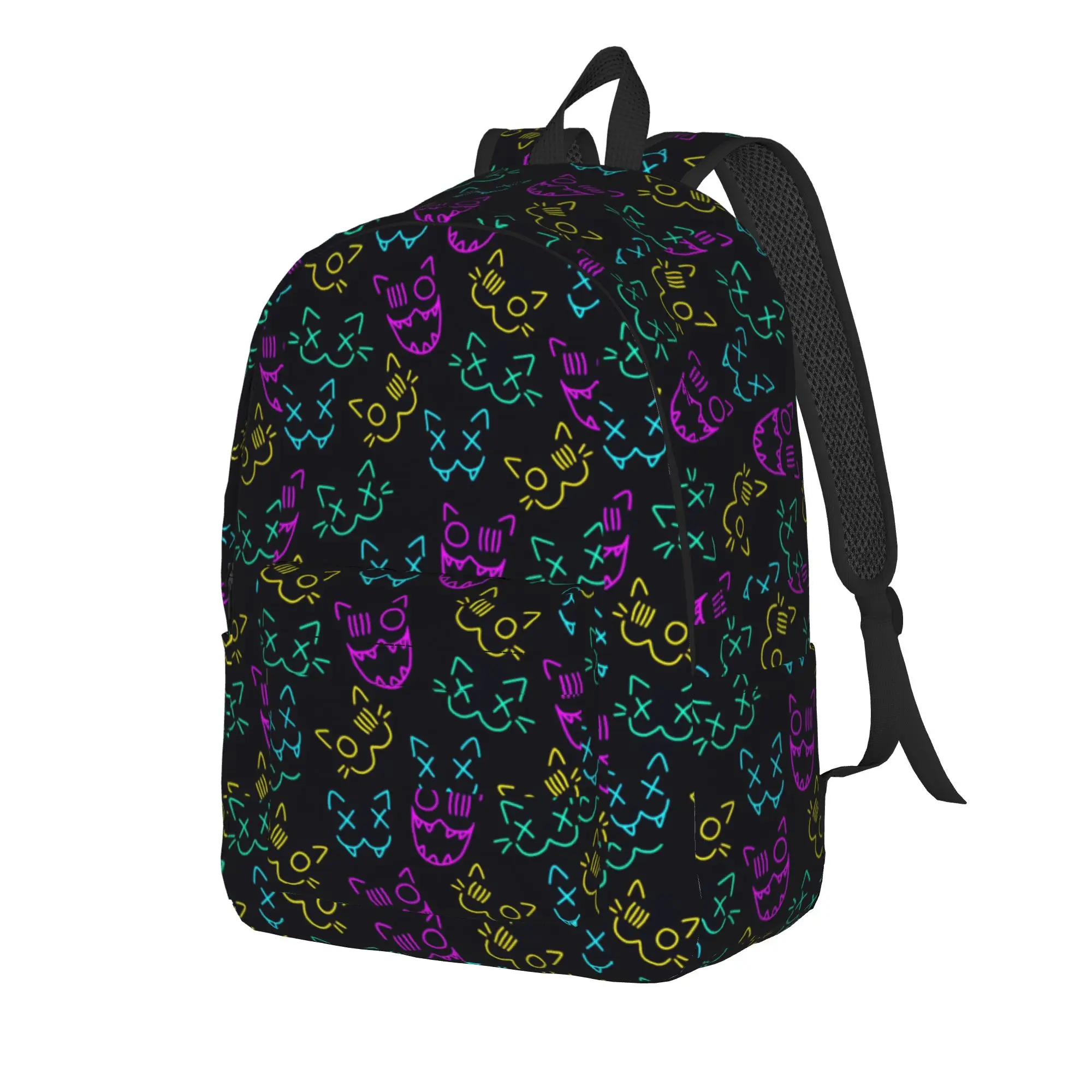 Dark Rose Floral Abstract Texture Backpack  Outdoor Backpacks Girl Streetwear School Bags Designer Print Rucksack