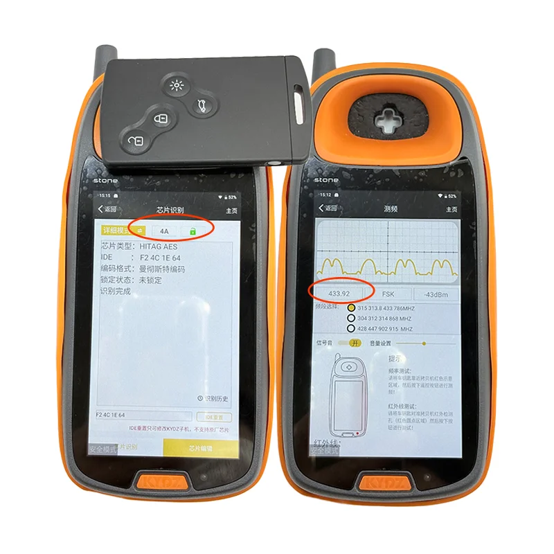 4 أزرار الذكية السلبي بدون مفتاح الذهاب بطاقة مفتاح 433MHz 4A PCF7953 HITAG AES رقاقة لرينو كليو IV كابتور 2009-2020 #2