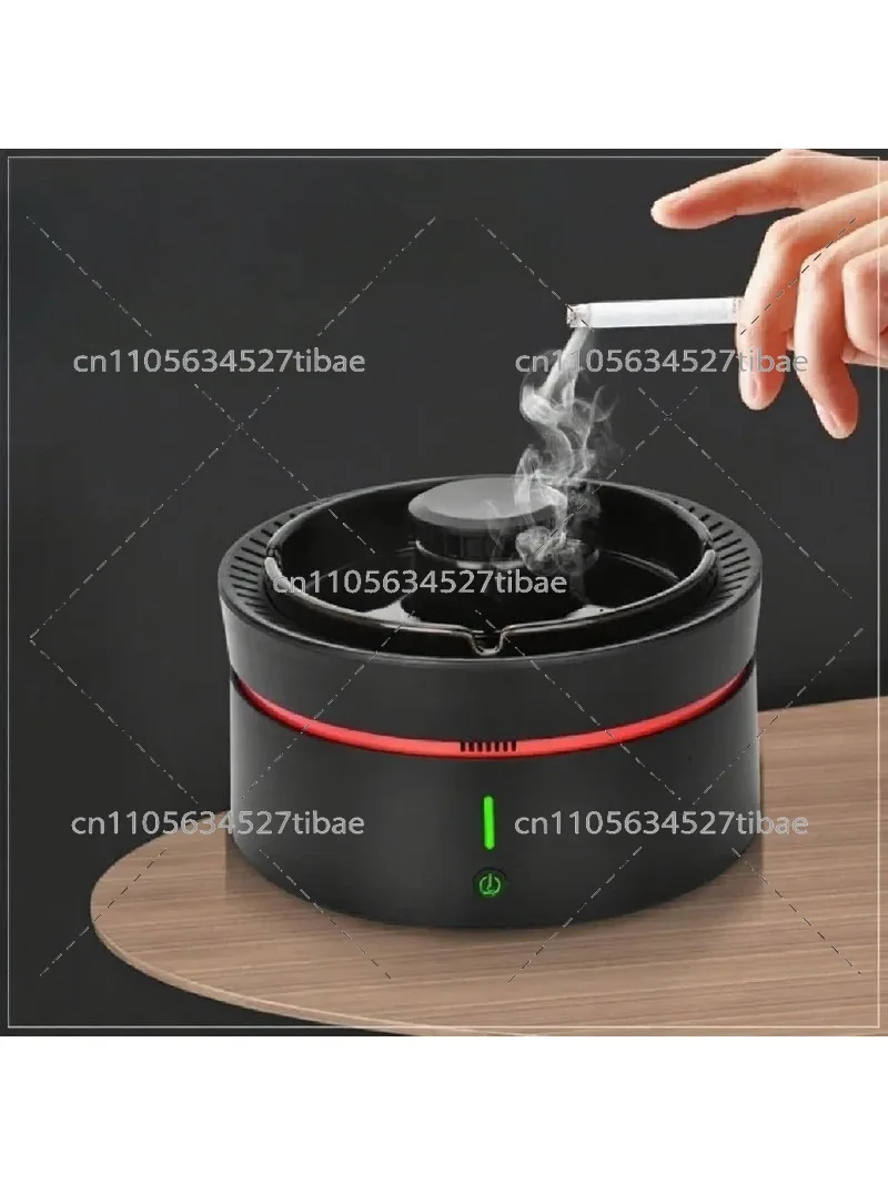 Mini Ashtray Air Purifier for Home Office Smoke Dust Removal, Multifunctional Anion Cleaner