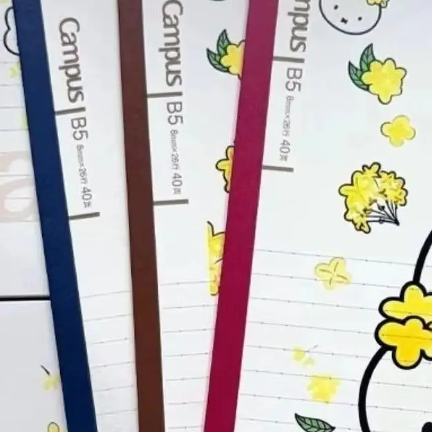 Cartoon Kawaii New Style Ins Notebook B5 Horizontal Line Soft Surface Good Paper Quality Simple Write Smoothly Good Looks Miffy