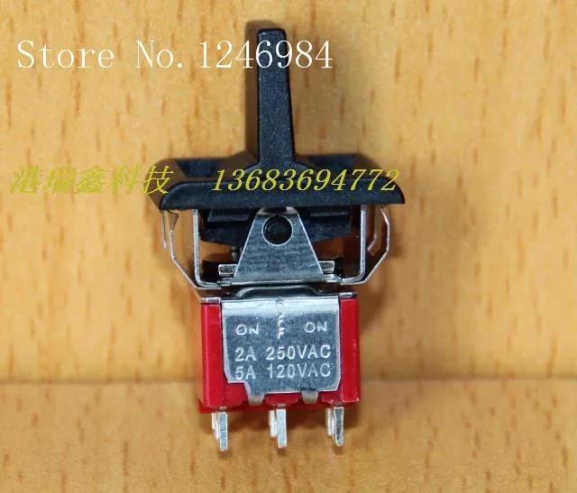 [SA]P14 dual six-foot stalls black handle small toggle switch toggle switch Q13 3MD3 Deli Wei cranks--50pcs/lot