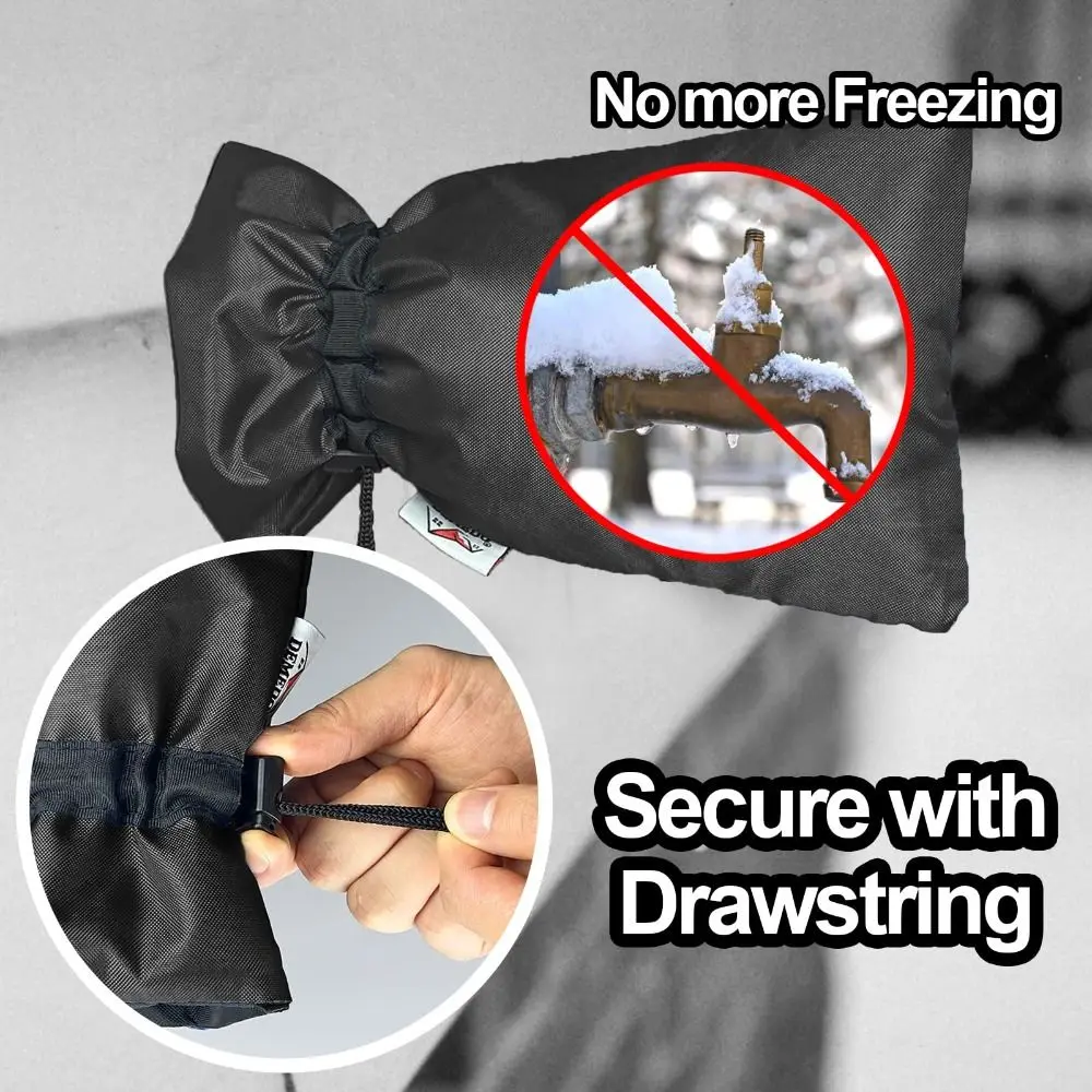 

New Thicken Faucet Cover Heat Preservation Elastic Freeze Protection Cover Insulated Waterproof Tap Protector Outdoor