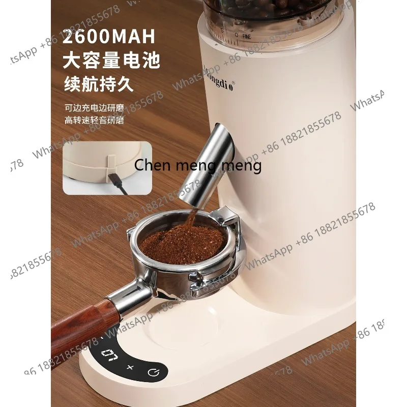 Molinillo de café eléctrico, molinillo de café italiano pequeño para el hogar, utensilios de molinillo de café hecho a mano