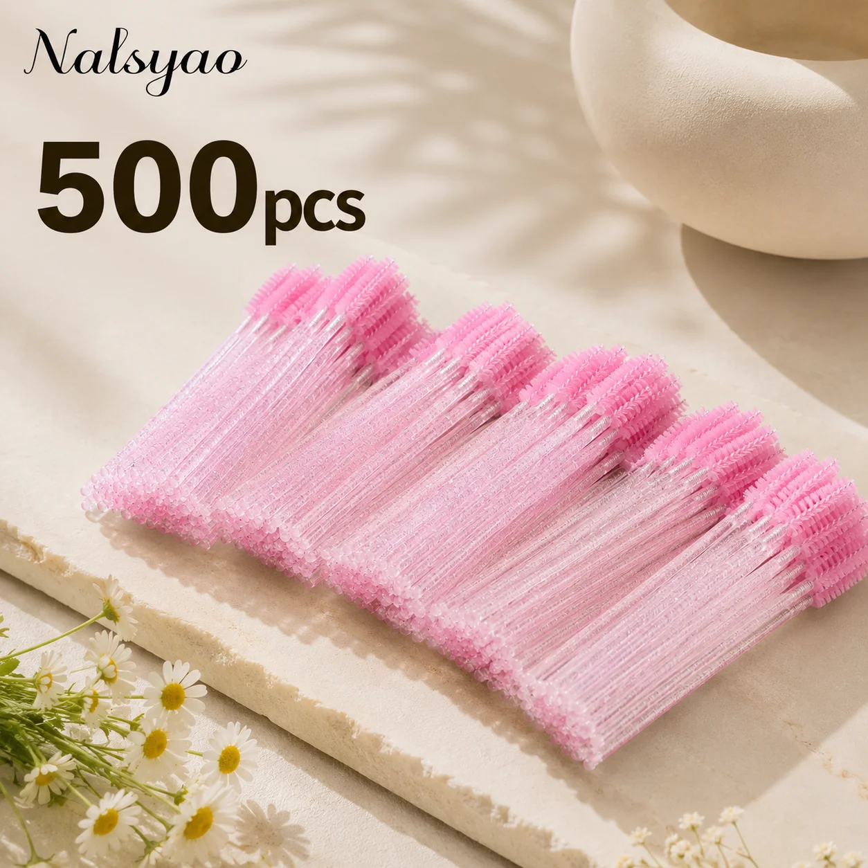 500/1000pcs Eyelash Brush Applicator Wholesale Lash Mascara Wands for Eyelash Extension Beauty Tools