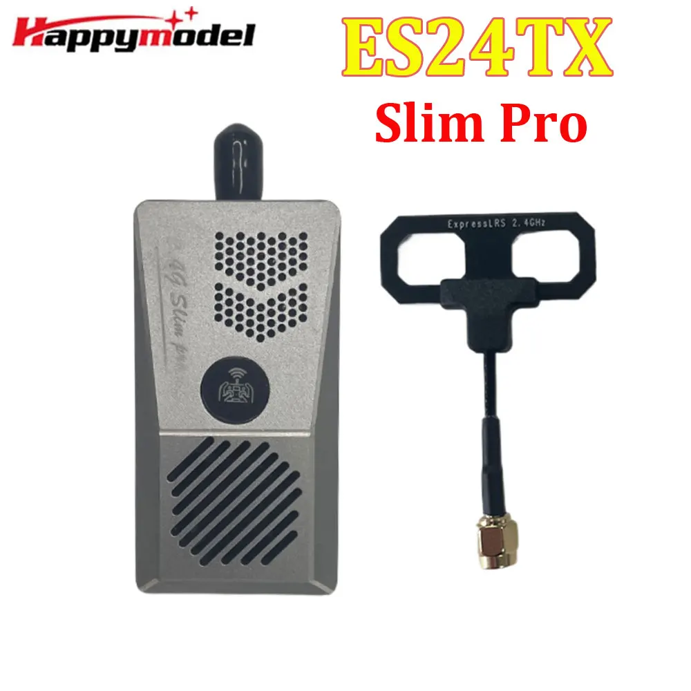 HappyModel ES24TX Slim Pro 2.4G 1W 1000mW ELRS Nano TX Module LED Cooling Fan Nano Adapter for TBS Tango2 Pro Radiomaster Zorro