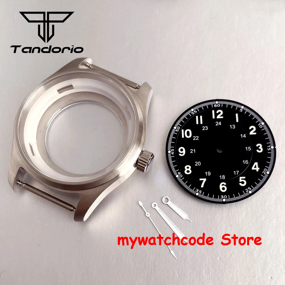 Pilot Style Watch Case Sapphire Glass 20ATM 39mm Diver Dial Needles Set fit NH35 NH36 Miyota 8215 ETA2824 PT5000 Movt Watch Part - view 4
