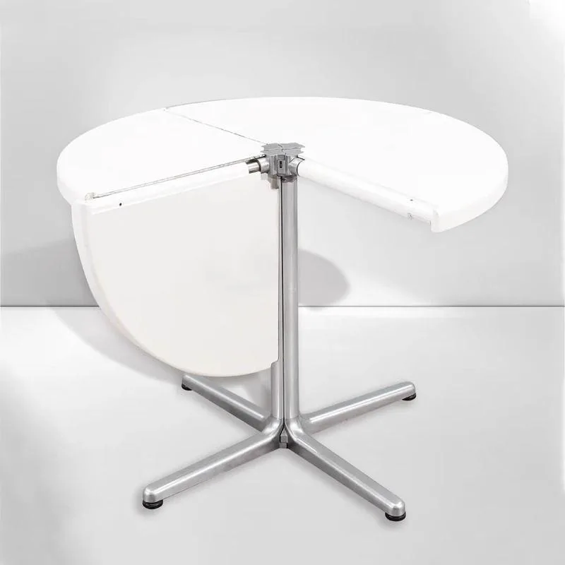 

Foldable dining table medieval household small apartment desk Nordic multi-functional round table