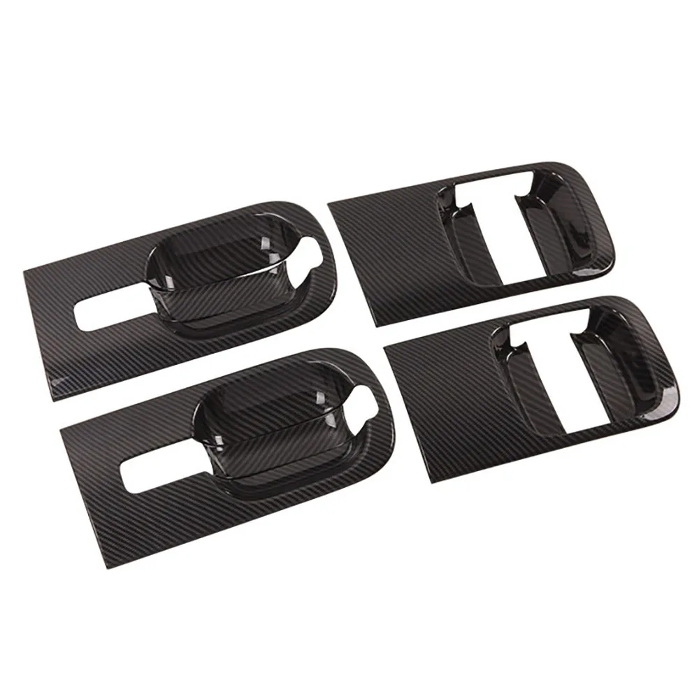 6Pcs/Set Car ABS Carbon Fiber Door Handle Bowl Cover for Hyundai Grand Starex H1 I800 2018-2020 Car Accessories