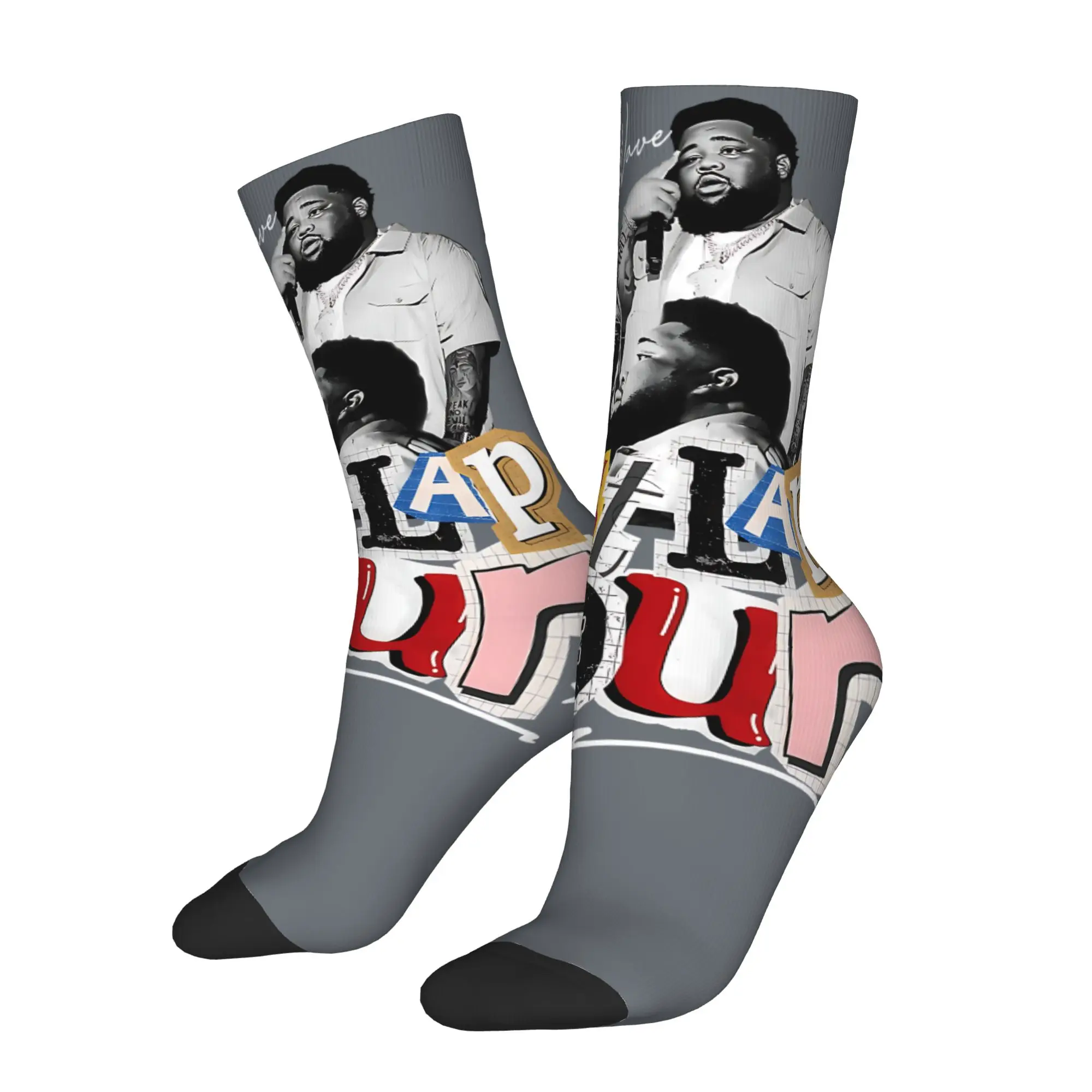 Rod Wave Last Lap Retro Unisex Winter Socks Running Happy Socks Street Style Crazy Sock