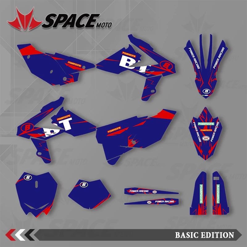 ملصقات خلفية رسومات SPACE MOTO للدراجات النارية لـ BETA 13-17BETA RR