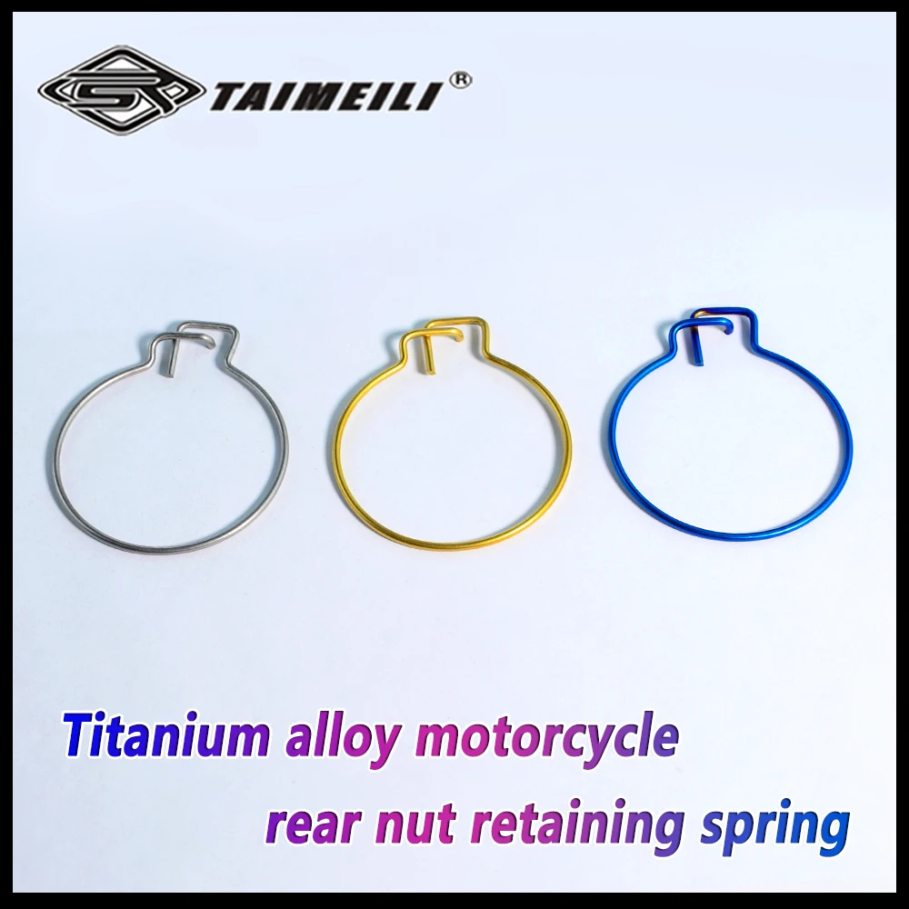 TAIMEILI Titanium Alloy Clip Rear Wheel Axle Nut Circlip Fit For Ducati Panigale V2/V4/1199 Motorcycle Upgrade Mod Parts