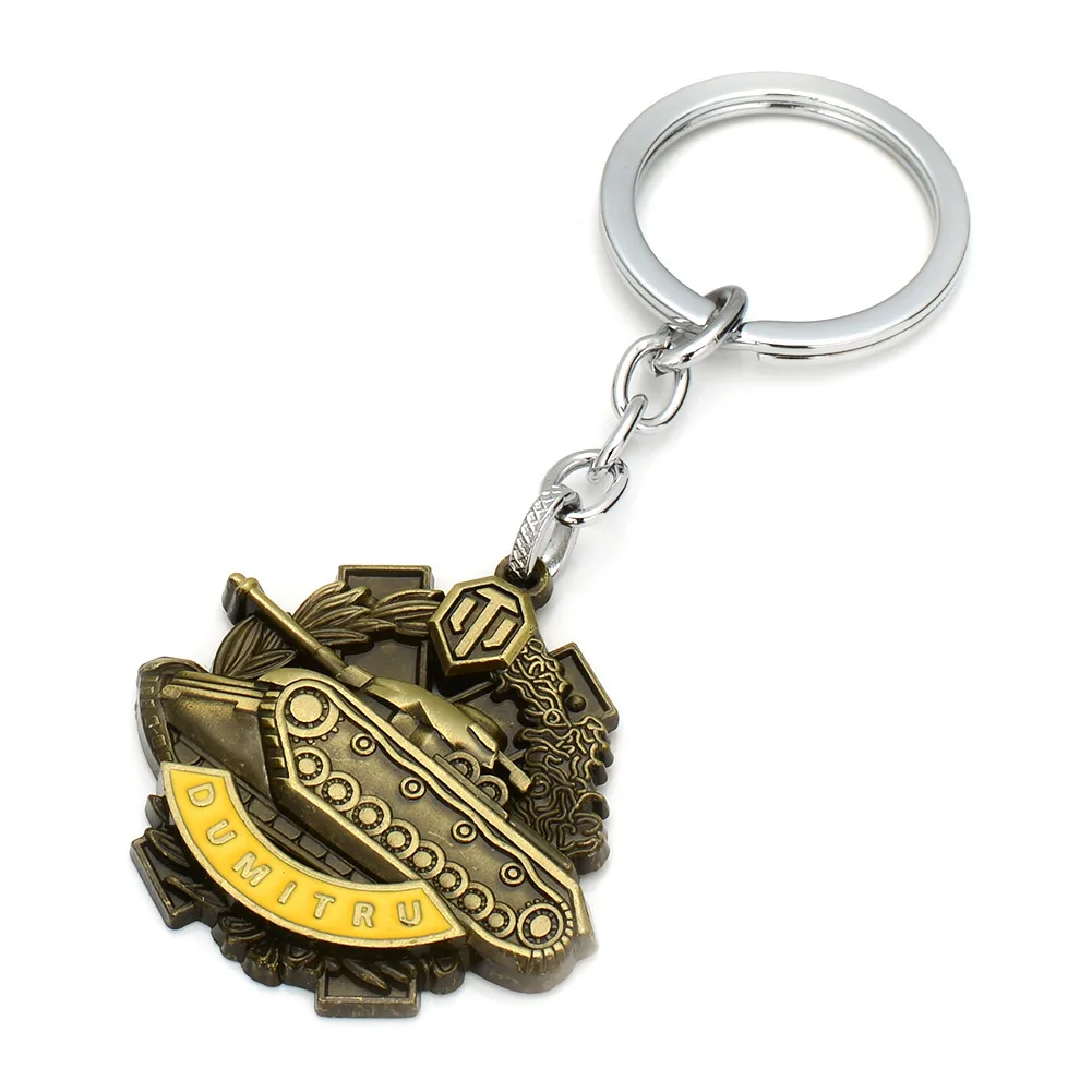 world of tanks keychain Ragland medal round coin Pendent Keyring key chain ring holder for car Fans souvenirs image 3
