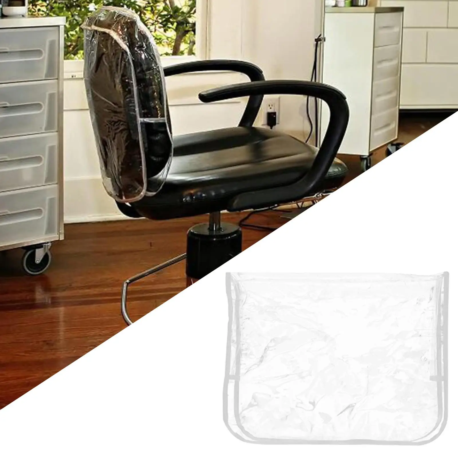 Salon Chair Back Cover Backrest Cover Multipurpose Lightweight Transparent for Beauty Center Barbershop Salon Hairdressing SPA