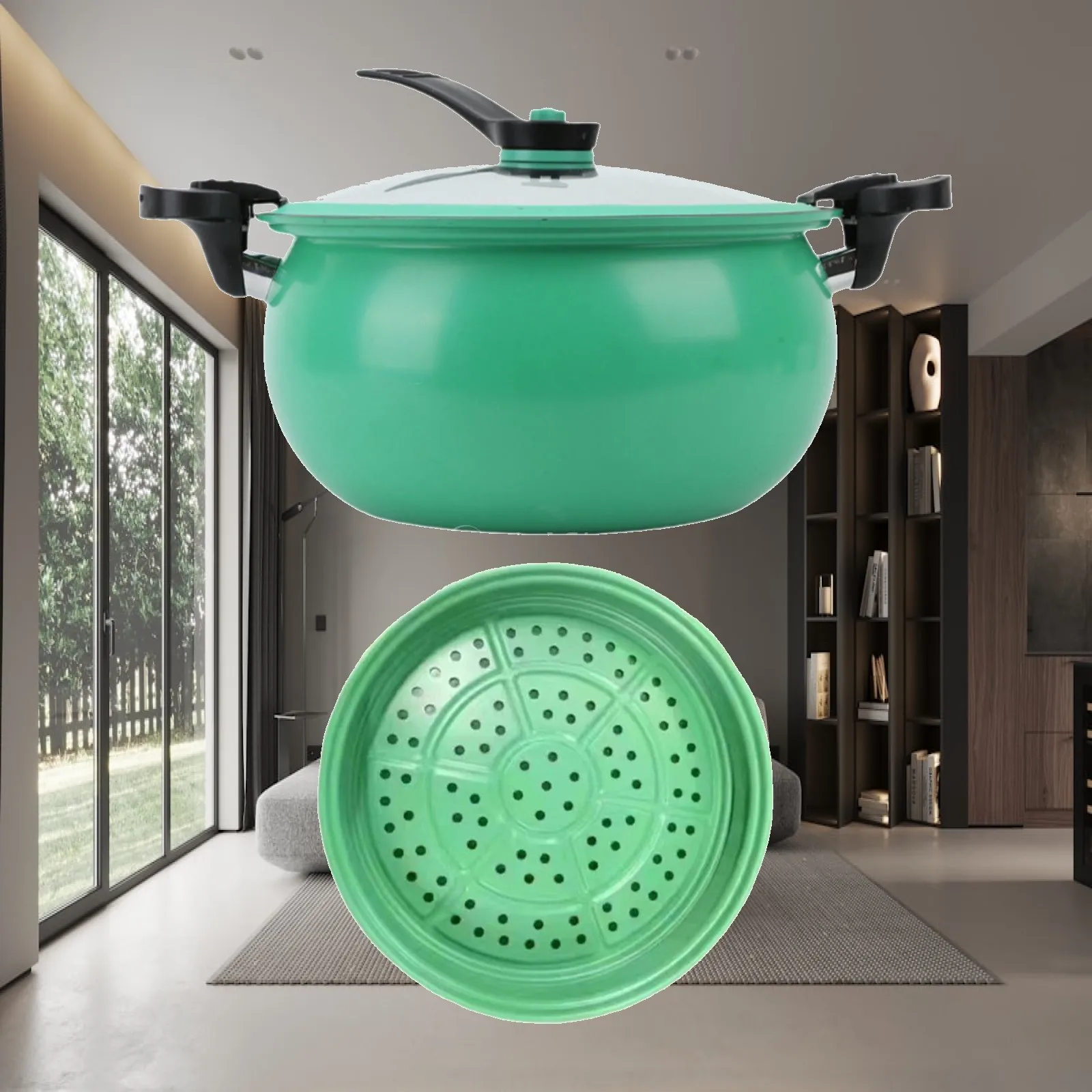 Micro Pressure Cooker Kitchenware Non Stick Rice Cooker for Food Milk Frying