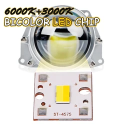 BIcolor CSP4575 LED Chip Car Light Source Repair BiLed Projector Lens Hi Lo Beam Chip 6000K 4300K 3500K 50W Moto Headlight Refit