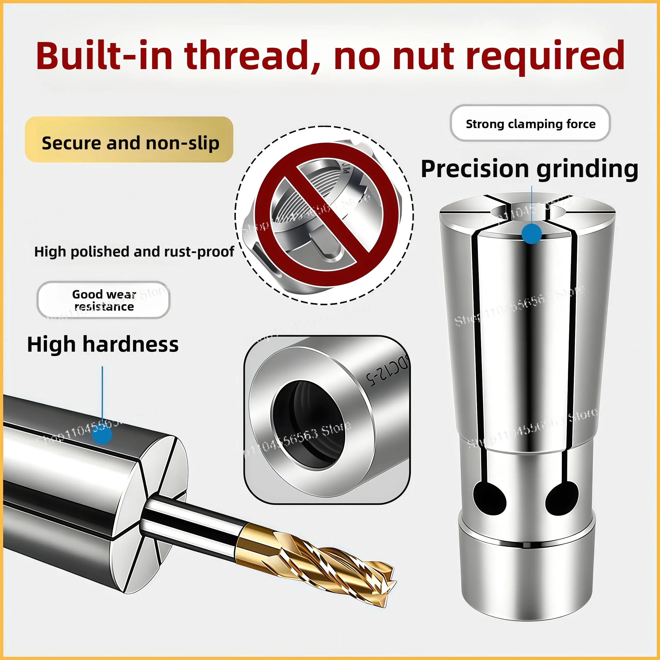DC Pull Back Collet High Precision Pull Back Collet SDC04 DC06 DC08 DC12 Spring Lock Nozzle UP Grade