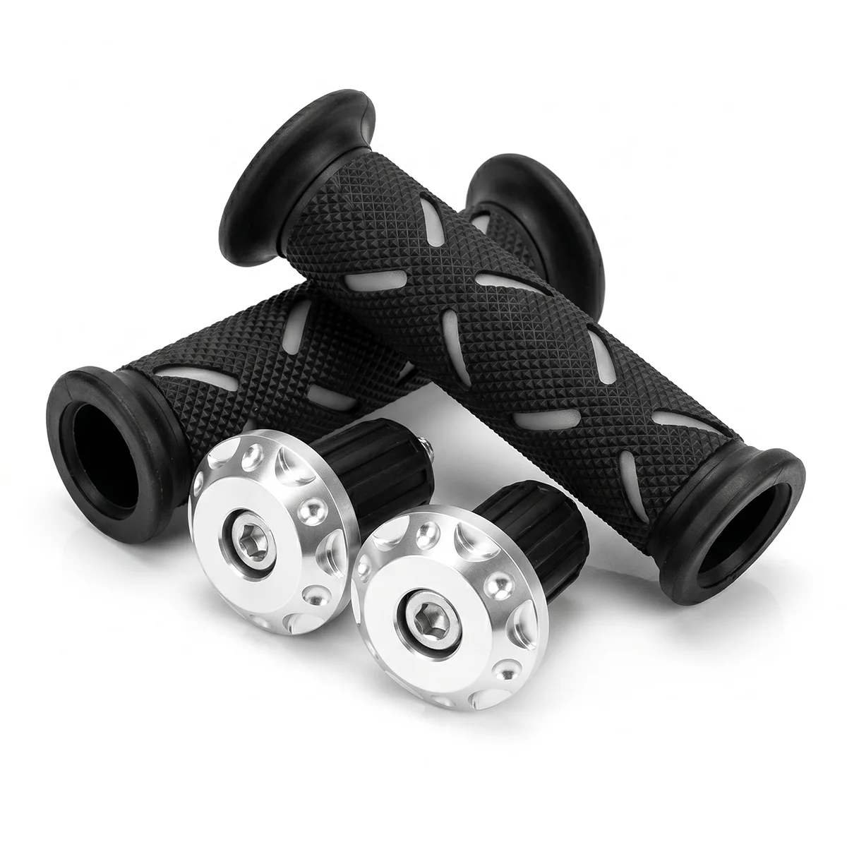 1 Paar 22 mm Motorrad-Gummi-Lenkergriffe, rutschfeste Motorrad-Modifikationsteile, Griffe für Honda, Suzuki, Ducati, Benelli