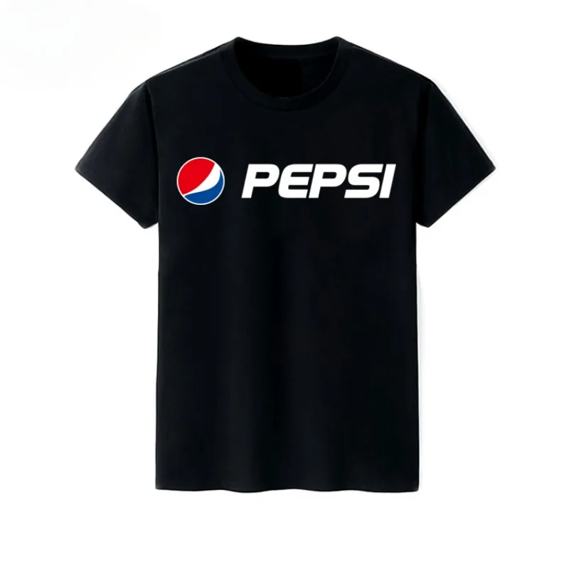 Pepsi Joint Commemorative T-shirt Short Sleeve Pepsi Men and Women Couples Loose Student Street Fashion T-shirt
