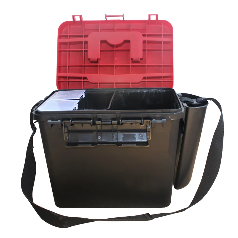 

Многофункциональный утолщенный рыболовный ящик-трансформер - портативное решение для сидения и хранения приманок, снастей и аксессуаров для тайваньской рыбалки
