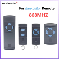 NEW Blue Button Garage Gate Remote Control Blue Button HSM2 HSM4 HSE2 HSE4 HSZ1 868 MHZ Handheld Transmitter 868.35mhz