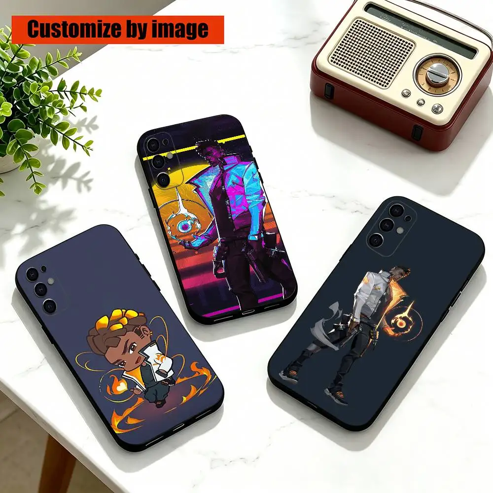 Game Pheonix V-Valorants  Phone Case Black Silicone Soft For Samsung S26,S25,S24,S23,S22,S21,S30,Ultra,Plus,Fe,Lite