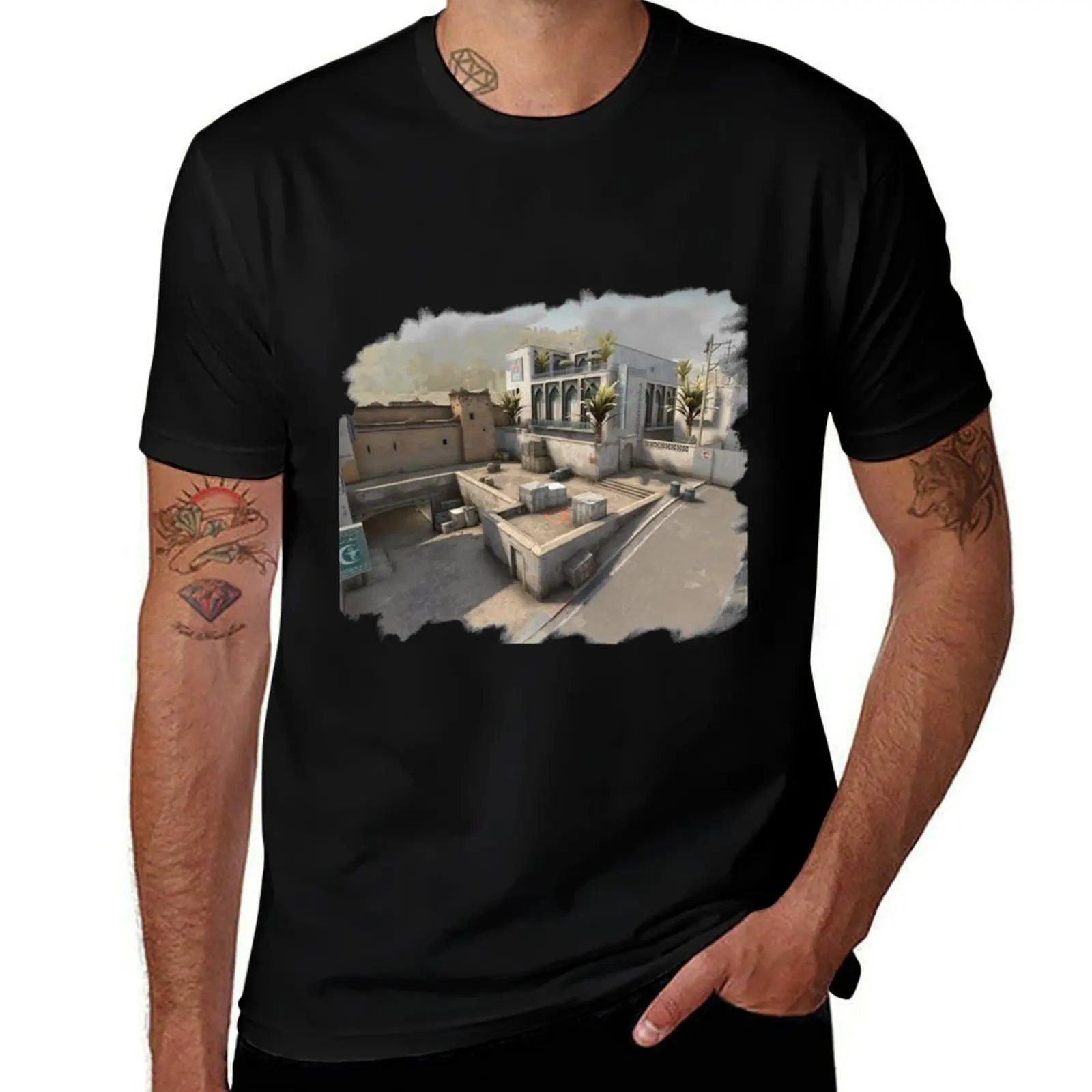 Counter Strike Global Offensive T-Shirt Running Gym Short Sleeve Sports Tee T-Shirt