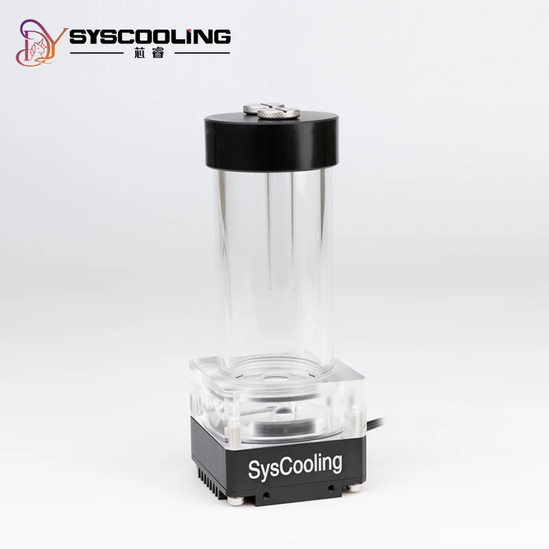 Syscooling P67D water cooling pump with 130mm reservoir for PC water cooling  support G1/4 thread in/out quiet pump