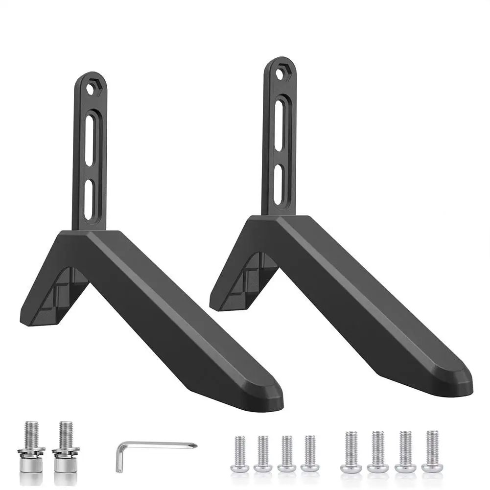 2pcs Universal TV Stand Base Mount For 32-65 Inch Vizio LCD TV Not for LG TV Black Television Bracket Table Holder