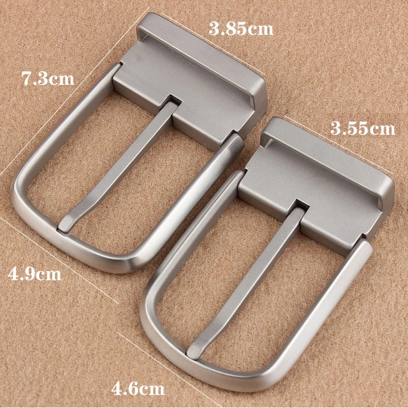 I-souled Casual Solid Titanium Clamp Closure Buckles Belt Easy to Change  Suitable 3.5 Cm and 3.8 Cm Wide Replacement Belt