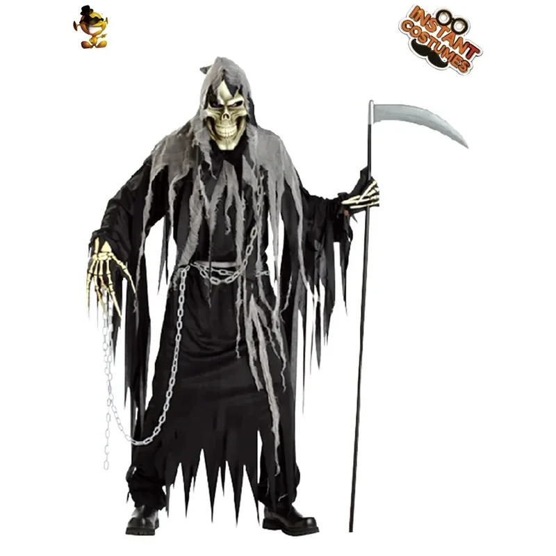 

XT8Halloween sickle monster adult horror death god robe costume cosplay fancy costumeXT6@!