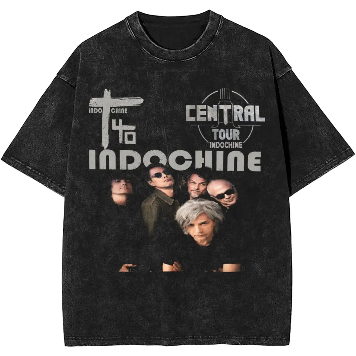 

Women Men Indochine Rock Band T Shirts Summer Retro T-Shirts Cotton