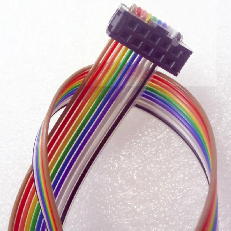 High-Quality Cable FC-10P 2.54mm JTAG IDC ISP Wire for Logic Analyzer and USB Programmer