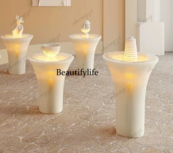 Exhibition Products Display Table Stacked Mirror Exhibition Table, Showcase Jewelry Gift Display Rack Commercial