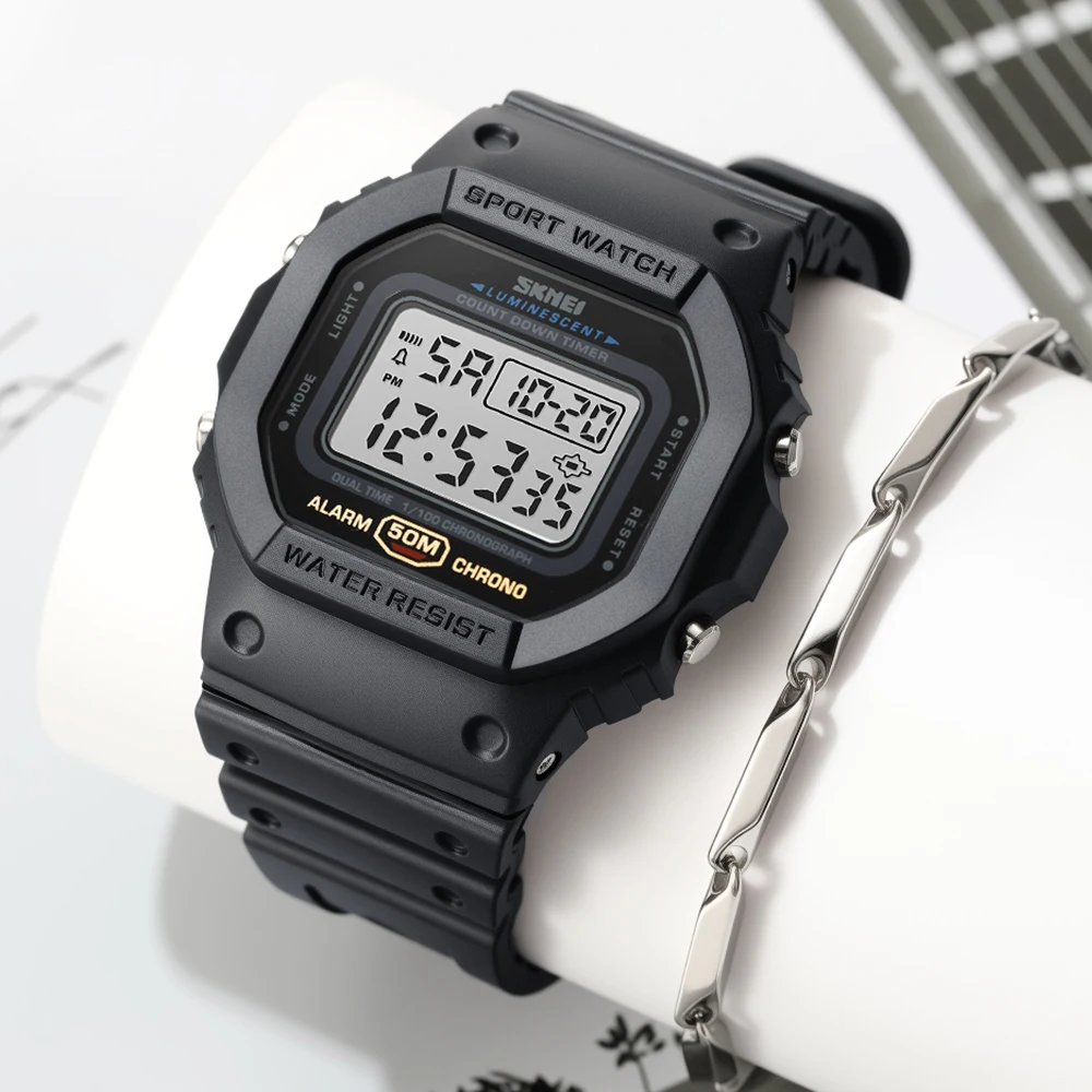 SKMEI Multifunctional Sport Electronics Watch For Men Women Count Down Wristwatch Fashion Waterproof Digital Watches and Bracele
