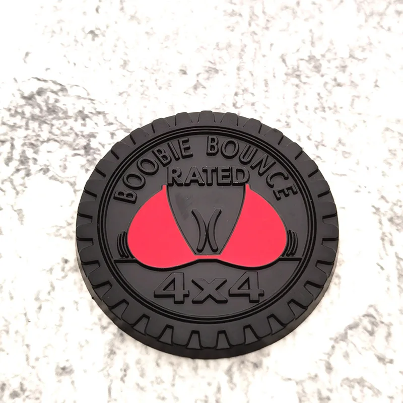 

Boobie Bounce Badge Rated Car Sticker Emblem 4 X 4 Metal Automotive Badge 3D Round Metal Car Badges Emblems Stickers Car Badge