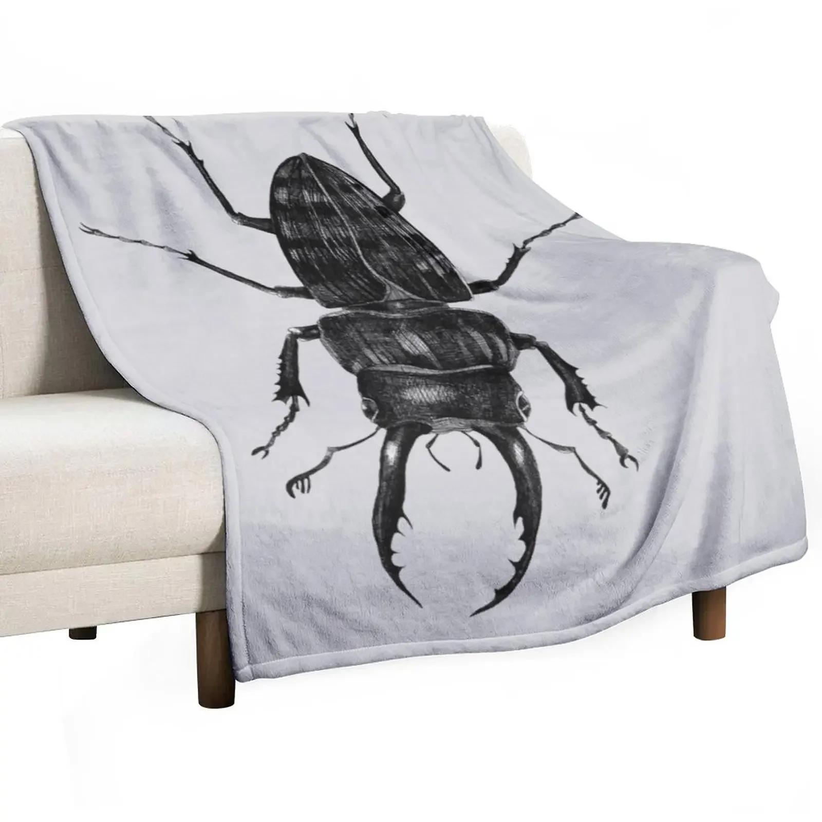 Flying Victorian Insect Beetles Bug Throw Blanket Furrys Summer Beddings Blankets