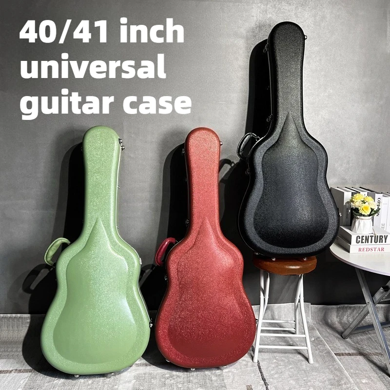 41 Inch Abs Guitar Box Bold Reinforce Durable Portable Shoulders Shockproof Guitar Case Stable Musical Instrument Accessories