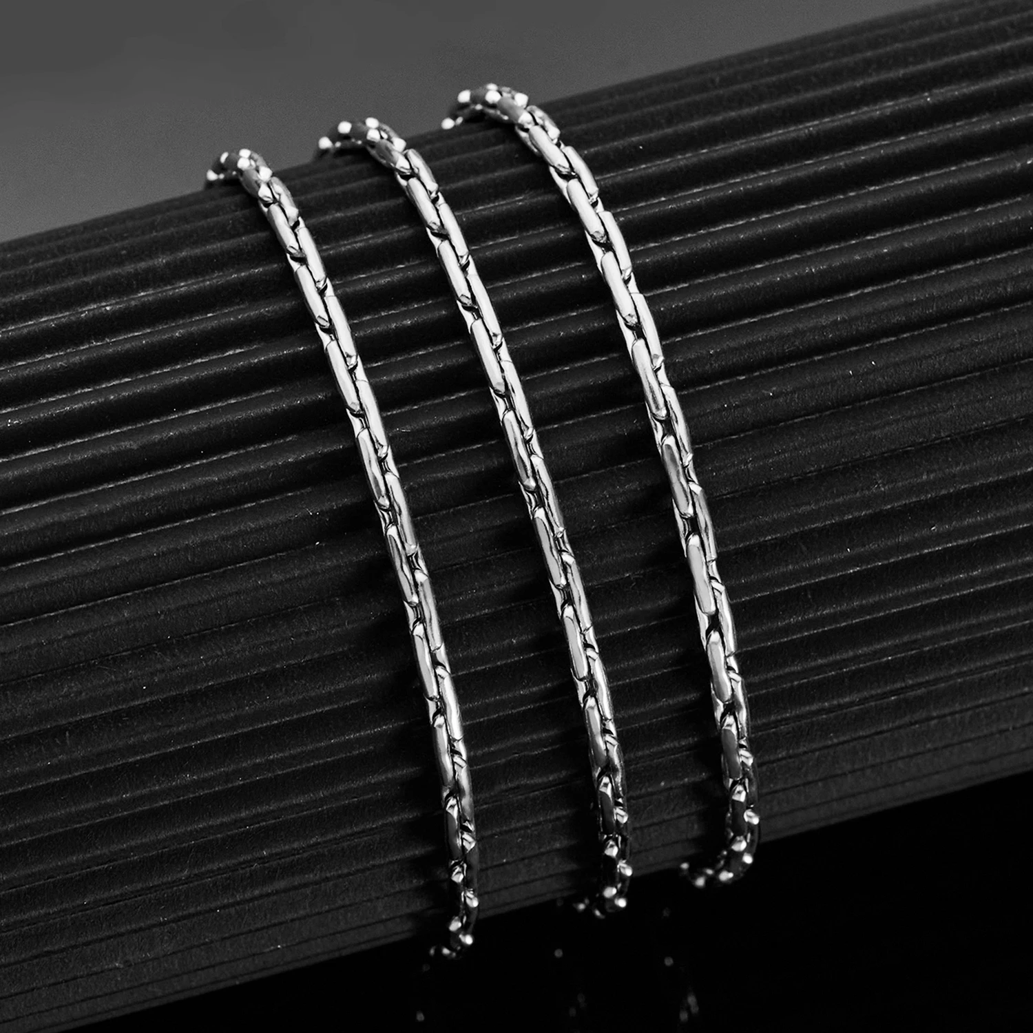 Hip-Pop Wasserdichte Edelstahlkette Großhandel DIY Halskette Hochwertiger Schmuck – Detail 4