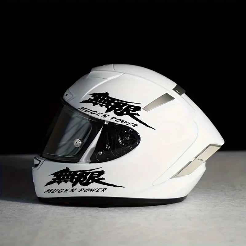 

2PCS/SET Charming "Mugen Power" Accent Sticker, Fit for Helmet Details, Phone Skins, Auto - Enthusiast Sketchbooks,